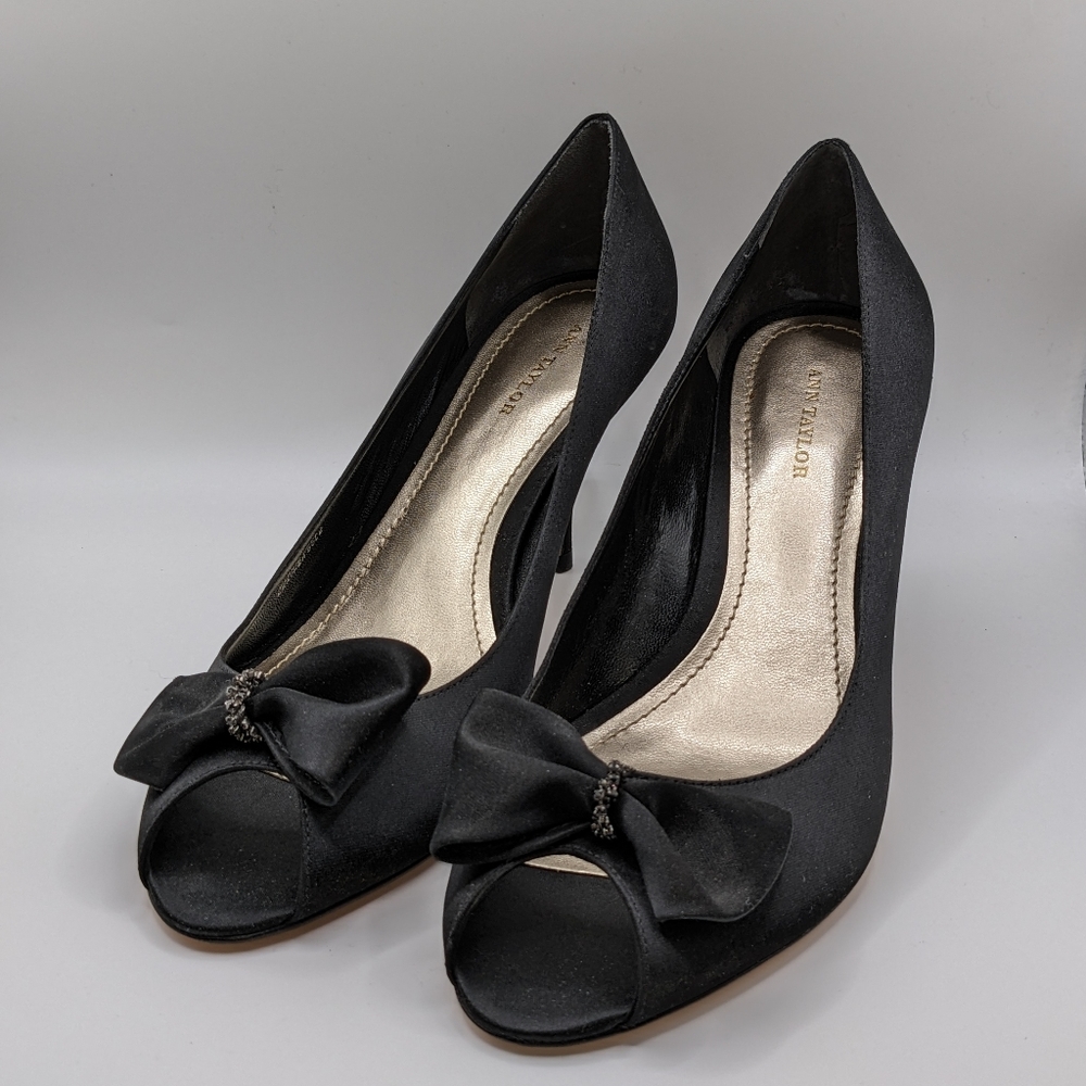 Ann Taylor Open Toe Heels SZ 9.5